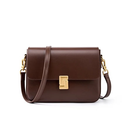 Bolso bandolera de lujo 100 % piel auténtica: elegante y de alta calidad.