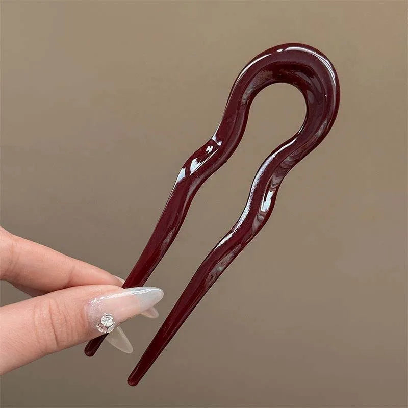 Elegant U-Shaped Hair Fork – Effortless Chic for Any Hairstyle