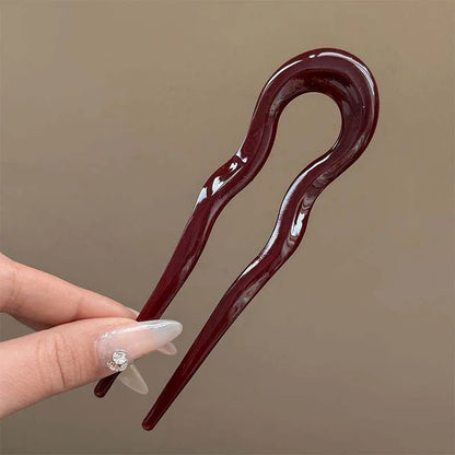 Elegant U-Shaped Hair Fork – Effortless Chic for Any Hairstyle