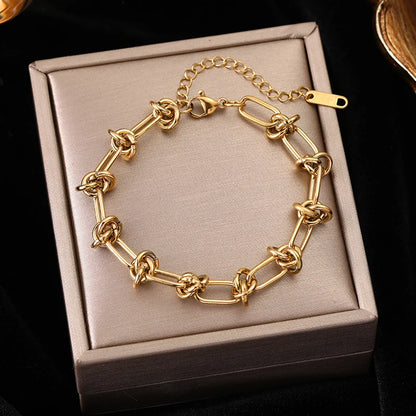 Stainless Steel Gold-Plated Bracelet Collection – Elegant & Trendy Designs