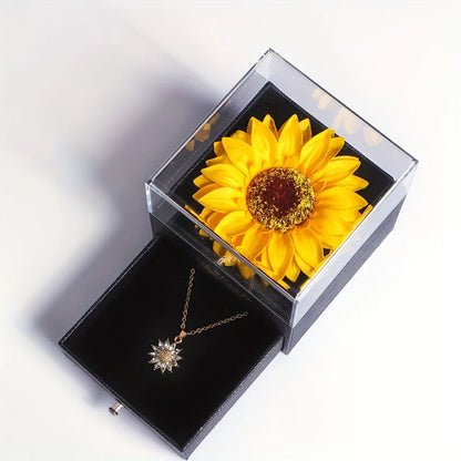 Elegant Sunflower Necklace Gift Set - Celebrate Love & Loyalty