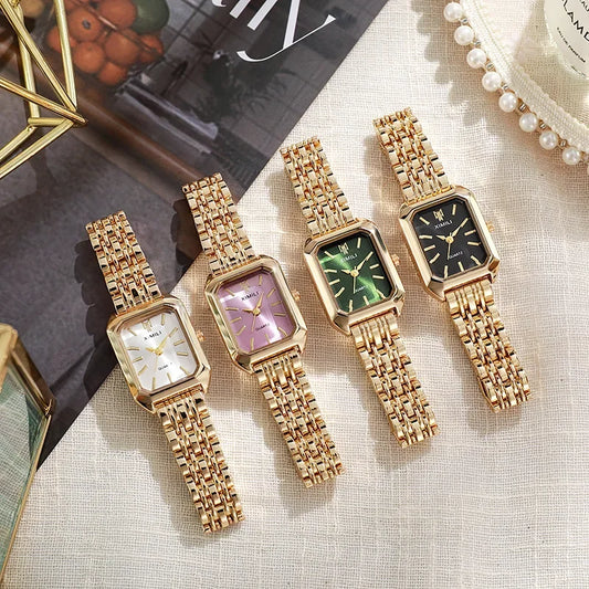Luxury Women Quartz Watch - Elegant Stainless Steel Design