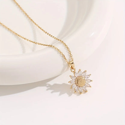 Elegant Sunflower Necklace Gift Set - Celebrate Love & Loyalty