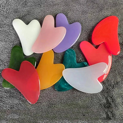 Natural Resin Jade Gua Sha – Facial & Body Massage Tool for Skin Lifting & Relaxation